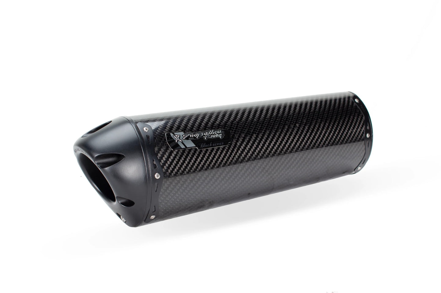 Kawasaki ZX-14R (2012-2022) Dual M2 Black Carbon Slip-On - Part Number 005-3160405DV-B - Two Brothers Racing - TBR Canada