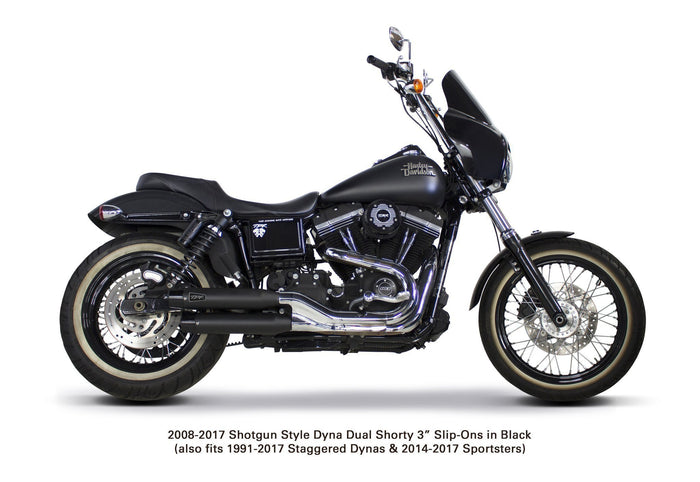 Harley Davidson Dyna (1991-2017) and Sportster (2014-2020) Dual Shorty Slip-Ons