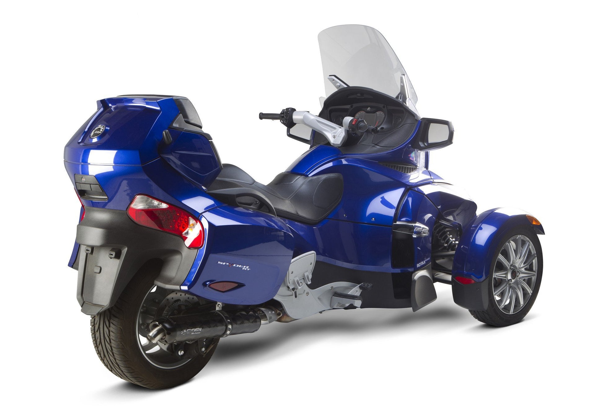 Can-Am Spyder ST - RS - RT (2013-2016) M5 Black Carbon Slip-Ons - Part Number 005-3590419V-B - Two Brothers Racing - TBR Canada 