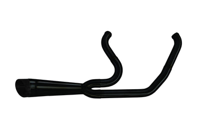 Harley Davidson Softail (2018-2021) M8 2-1 Shorty Turnout Exhaust Ceramic Black 005-5120199-B - Two Brothers Racing - TBR Canada