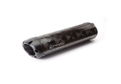 Kawasaki Ninja 650R (2006-2011) M2 Black Carbon Slip-On - Part Number 005-1420407V-B - Two Brothers Racing - TBR Canada