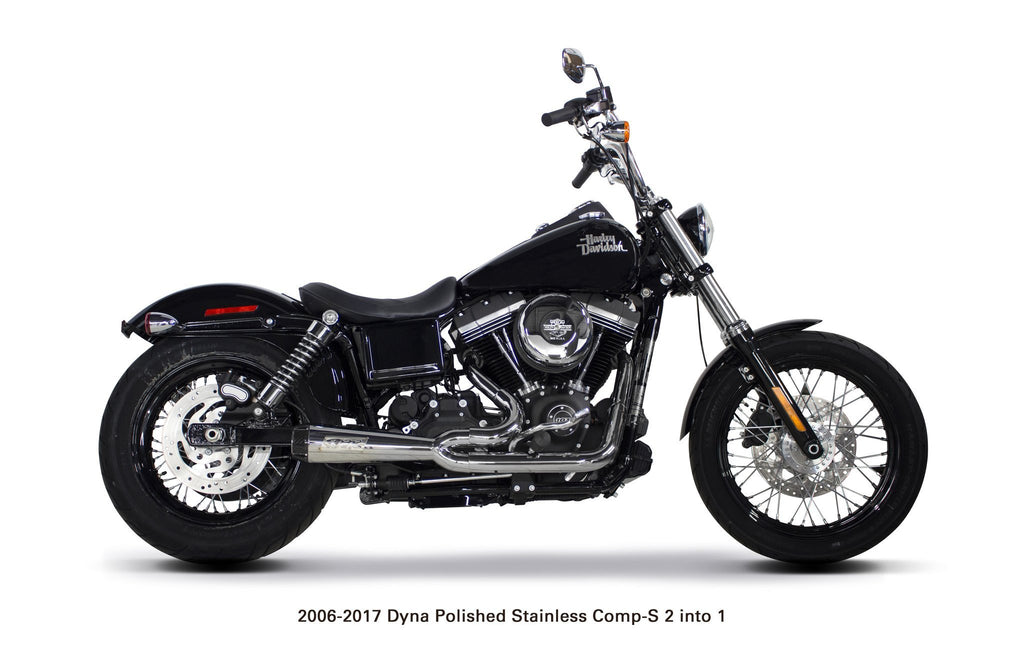 Harley Davidson Dyna (2006-2017) Comp-S 2-1 Polished Two Brothers Racing Canada TBR 005-3750199-P